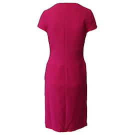 Moschino-Moschino Cheap and Chic Sheath Dress in Hot Pink Wool -Pink