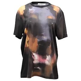 Givenchy-T-shirt manches courtes imprimé Doberman Givenchy en coton multicolore-Autre