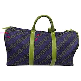 Louis Vuitton-keepall-Navy blue