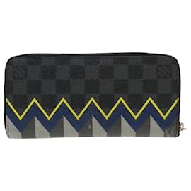 Louis Vuitton-LOUIS VUITTON Damier Graphite Zippy Wallet Vertical Wallet N61253 LV Auth 38889-Other