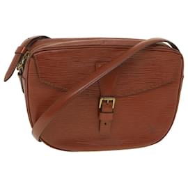 Louis Vuitton-LOUIS VUITTON Epi June Feuille Shoulder Bag Brown Kenya M52153 LV Auth 38759-Brown,Other