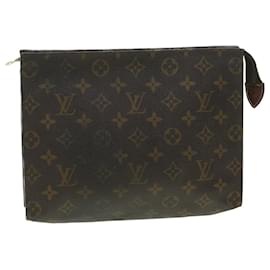 Louis Vuitton-Toilette Poche Louis Vuitton Monogram 26 Bolsa M47542 LV Auth th3473-Monograma