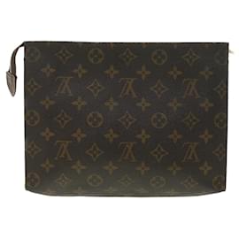 Louis Vuitton-Toilette Poche Louis Vuitton Monogram 26 Bolsa M47542 LV Auth th3473-Monograma