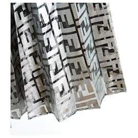 Fendi-NICKI MINAJ SILVER PLEATS OS-Argenté