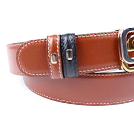 Gucci-GUCCI Cinturones T.cm 100 cuero-Castaño