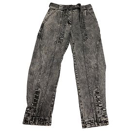 Vaqueros con lavado ácido de Ulla Johnson en algodón gris Gris