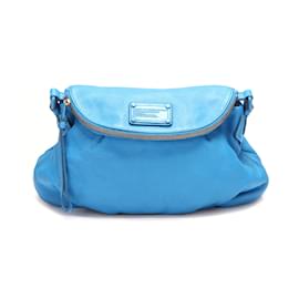 Marc Jacobs-Leather Natasha Crossbody Bag-Blue