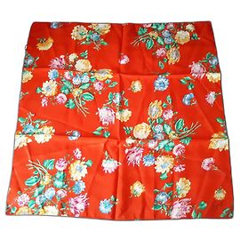 Lenço Kenzo de seda vermelha Vermelho