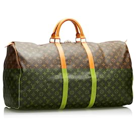 Louis Vuitton-Louis Vuitton Brown Monogram Keepall 60-Brown