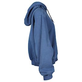 Alexander Wang-Sudadera con capucha y cordón ajustable en algodón azul de Alexander Wang-Azul
