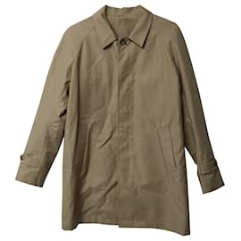 Sandro-Sandro Paris Collared Jacket in Beige Cotton-Beige