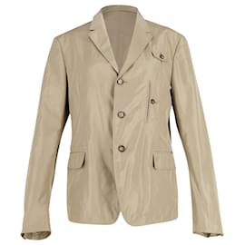 Prada-Prada Blazer Jacket in Beige Polyester-Beige