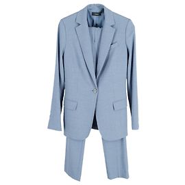 Theory Suit Set in Blue Polyester Blue