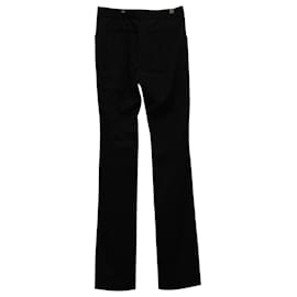 Stella Mc Cartney-Pantalones rectos de lana negra de Stella McCartney-Negro