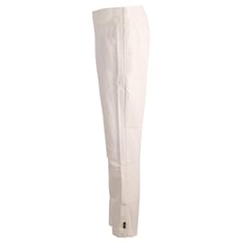 Escada-Escada Slim-Fit-Hose aus weißer Viskose-Weiß