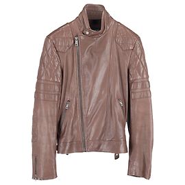Ralph Lauren Biker Jacket in Brown Lambskin Leather  Brown