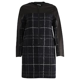 Akris-Akris Paneled Checked Coat in Multicolor Wool -Other