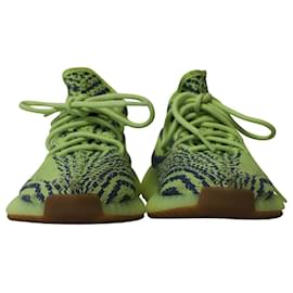 Autre Marque-ADIDAS YEEZY BOOST 350 V2 in Semi Frozen Neon Yellow Polyester-Yellow