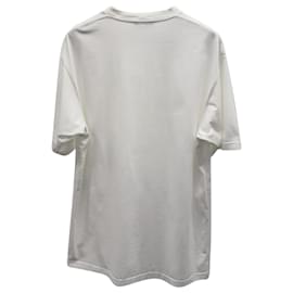 Balenciaga-Balenciaga Lion's Laurel T-Shirt aus weißer Baumwolle-Weiß