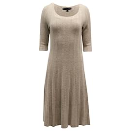 Ralph Lauren-Ralph Lauren Cable Knit Dress in Beige Cashmere-Beige