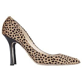 Jimmy Choo-Jimmy Choo 85 Pointed Toe Pumps in Animal Print Pony Hair-Other