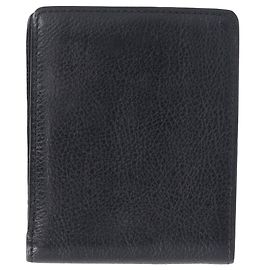 Carteira Multifold Grained Mulberry em Couro Preto Preto