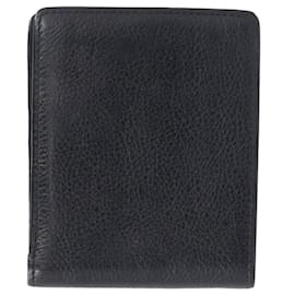 Mulberry-Mulberry Bifold Grained Wallet in Black Leather-Black