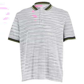 Missoni-Missoni Striped Polo T-shirt in Multicolor Cotton  -Other