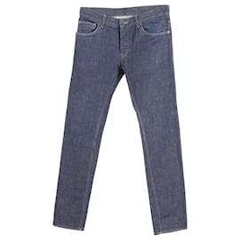 Prada-Prada Slim-Fit-Jeans aus blauer Baumwolle-Blau