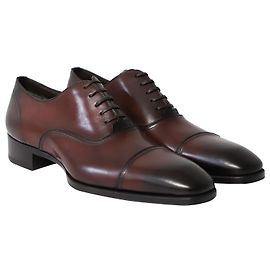 Scarpe stringate Elkan brunite Tom Ford in pelle marrone Marrone