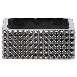 Burberry Square Studded Bangle in metallo nero Nero