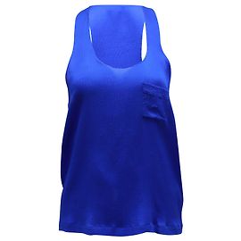 Canotta Alexander Wang in seta blu Blu