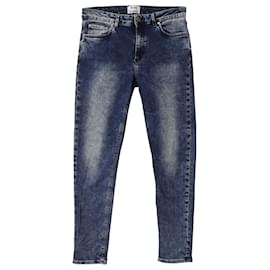 Acne-Acne Studios Skin 5 Skinny Jeans in Navy Blue Cotton Denim -Navy blue