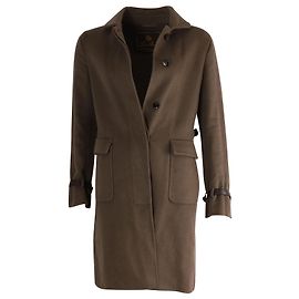 Cappotto Loro Piana Patch Pocket in lana marrone Marrone