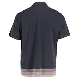 Missoni-Missoni Short Sleeve Polo Shirt in Black Cotton -Black