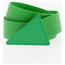 Bottega Veneta-cinturón con hebilla triangular de Bottega Veneta-Verde
