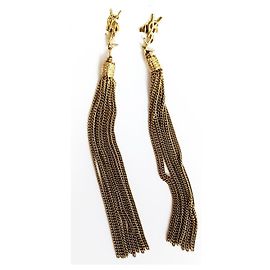 Orecchini monogramma Loulou Saint Laurent D'oro