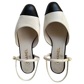 Chanel sling back White