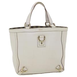 Gucci-GUCCI Shoulder Bag Leather White 130739 auth 38678-White