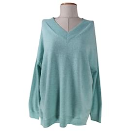 Autre Marque Thomas Rath Kaschmirpullover Grün Melange Grün