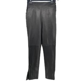 Dior-DIOR  Trousers T.fr 38 Leather-Black
