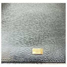 St Dupont-Superb new ST Dupont wallet and passport holder-Black,Gold hardware