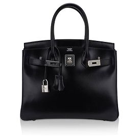 Hermès Birkin 30 Noir Cuir Box Noir