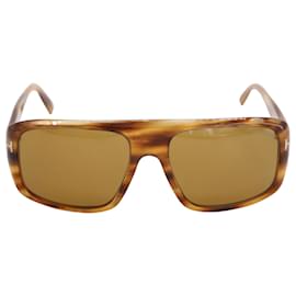 Tom Ford-Tom Ford Duke Sonnenbrille aus braunem Acetat-Andere