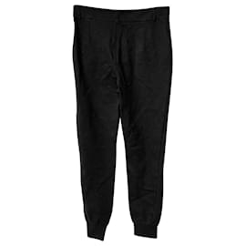 Alexander Mcqueen-MCQ Alexander McQueen Pantalon de jogging à la cheville avec poche zippée en rayonne noire-Noir