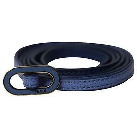 Fendi Crayons Wrap Bracelet in Blue Leather Blue