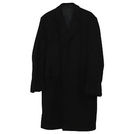 Ermenegildo Zegna Long Coat in Black Cashmere Black