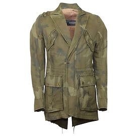 Dsquared2 Giacca mimetica in cotone marrone Marrone