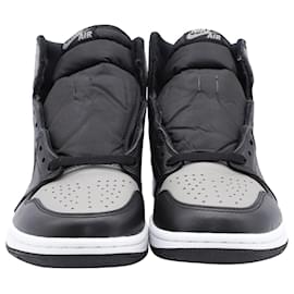 Nike-Nike Air Jordan 1 High in Retro Shadow Leather (2018)-Black