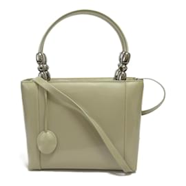 Dior-Malice Patent Leather Handbag-Beige